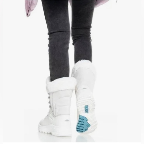 ROXY• “Kaori”•Winter White• Lace up•Leather & Faux Fur•Boots•5.5•NWT! - Picture 13 of 14